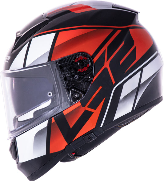 Capacete Ls2 Vector ff397 Kripton Vermelho Branco