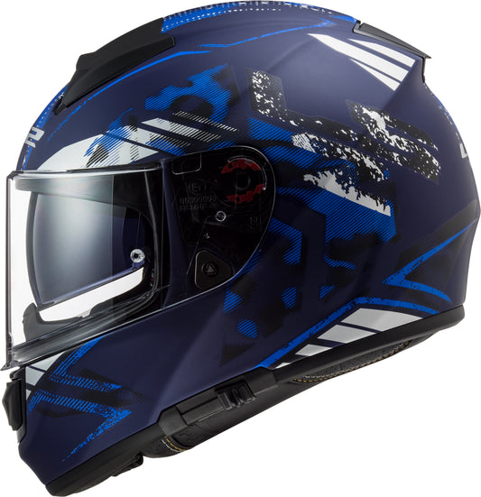 Capacete Ls2 Vector ff397 Stencil Matt Azul