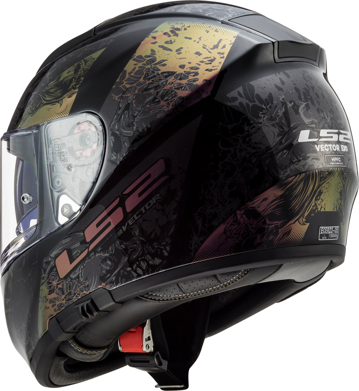 Capacete Ls2 Vector ff397 Swipe Rainbow