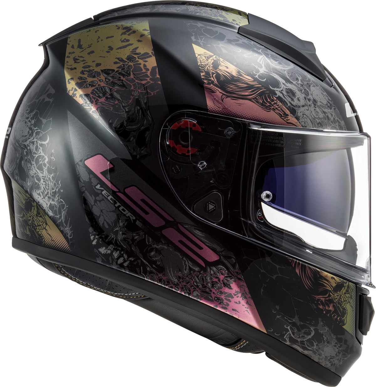Capacete Ls2 Vector ff397 Swipe Rainbow