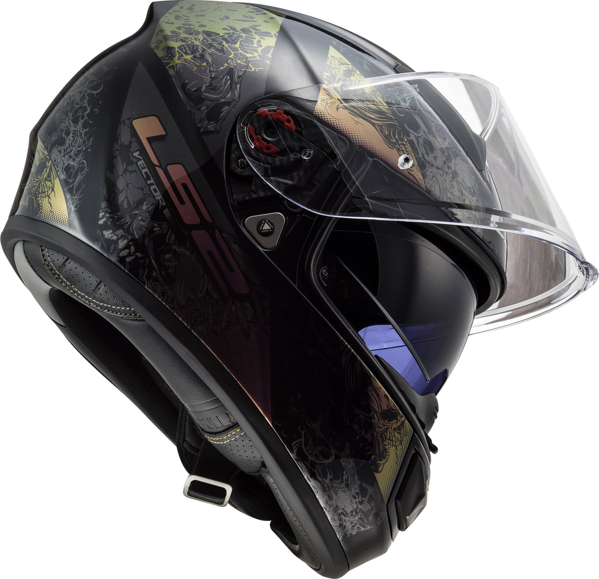 Capacete Ls2 Vector ff397 Swipe Rainbow
