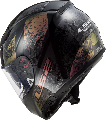 Capacete Ls2 Vector ff397 Swipe Rainbow