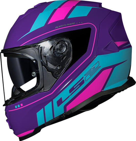 Capacete Ls2 Ff800 Storm Fist Roxo Azul