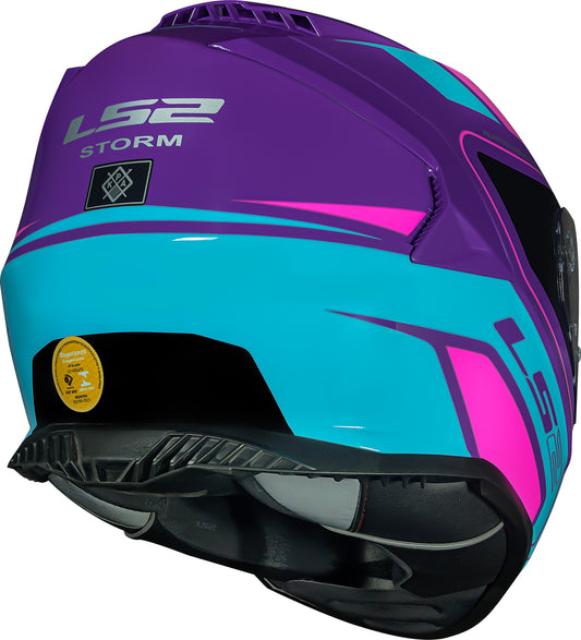 Capacete Ls2 Ff800 Storm Fist Roxo Azul
