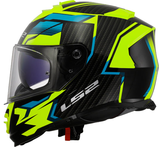 Capacete Ls2 Ff800 Storm Tracker Preto Amarelo