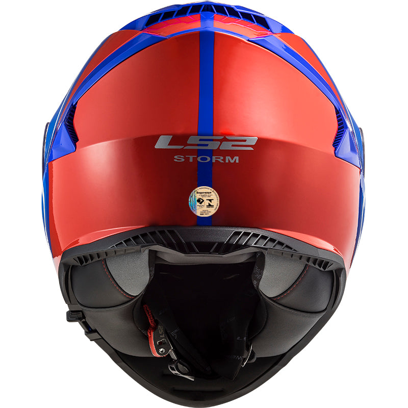 Capacete Ls2 Ff800 Storm Slant Azul Vermelho