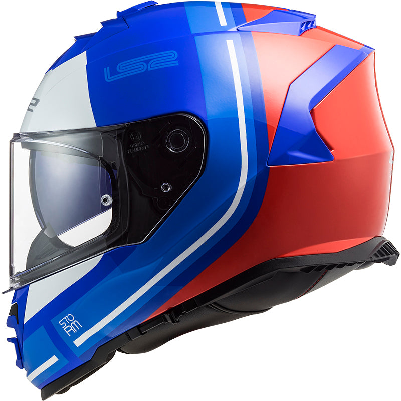 Capacete Ls2 Ff800 Storm Slant Azul Vermelho