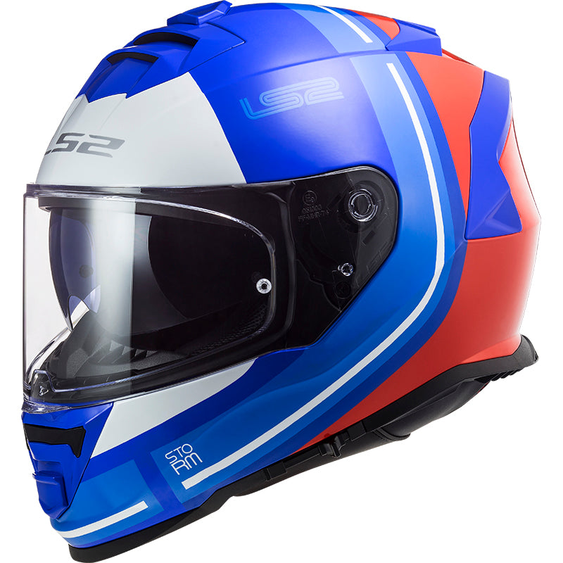 Capacete Ls2 Ff800 Storm Slant Azul Vermelho
