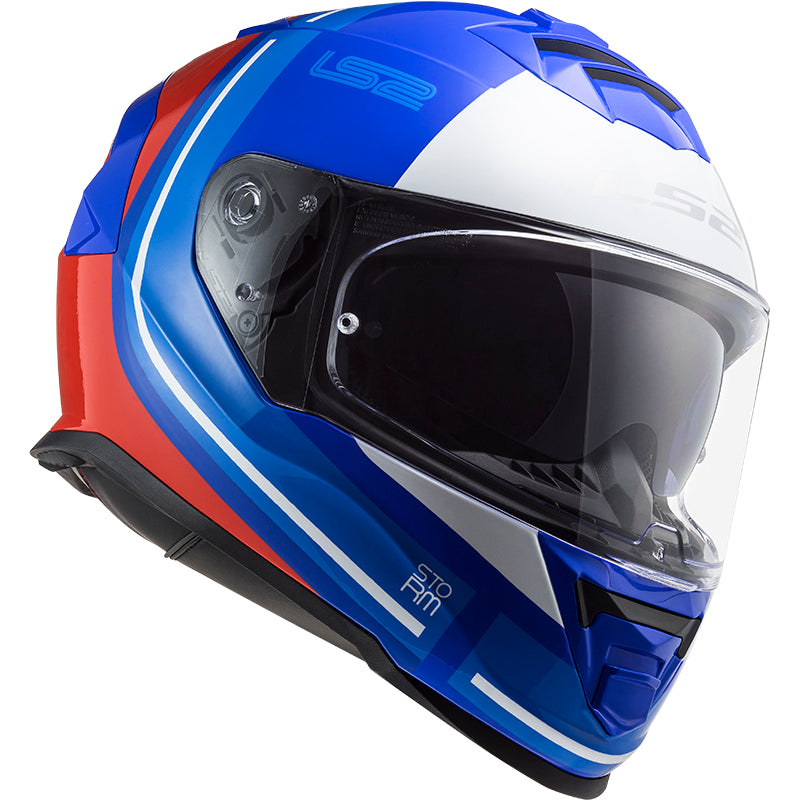 Capacete Ls2 Ff800 Storm Slant Azul Vermelho