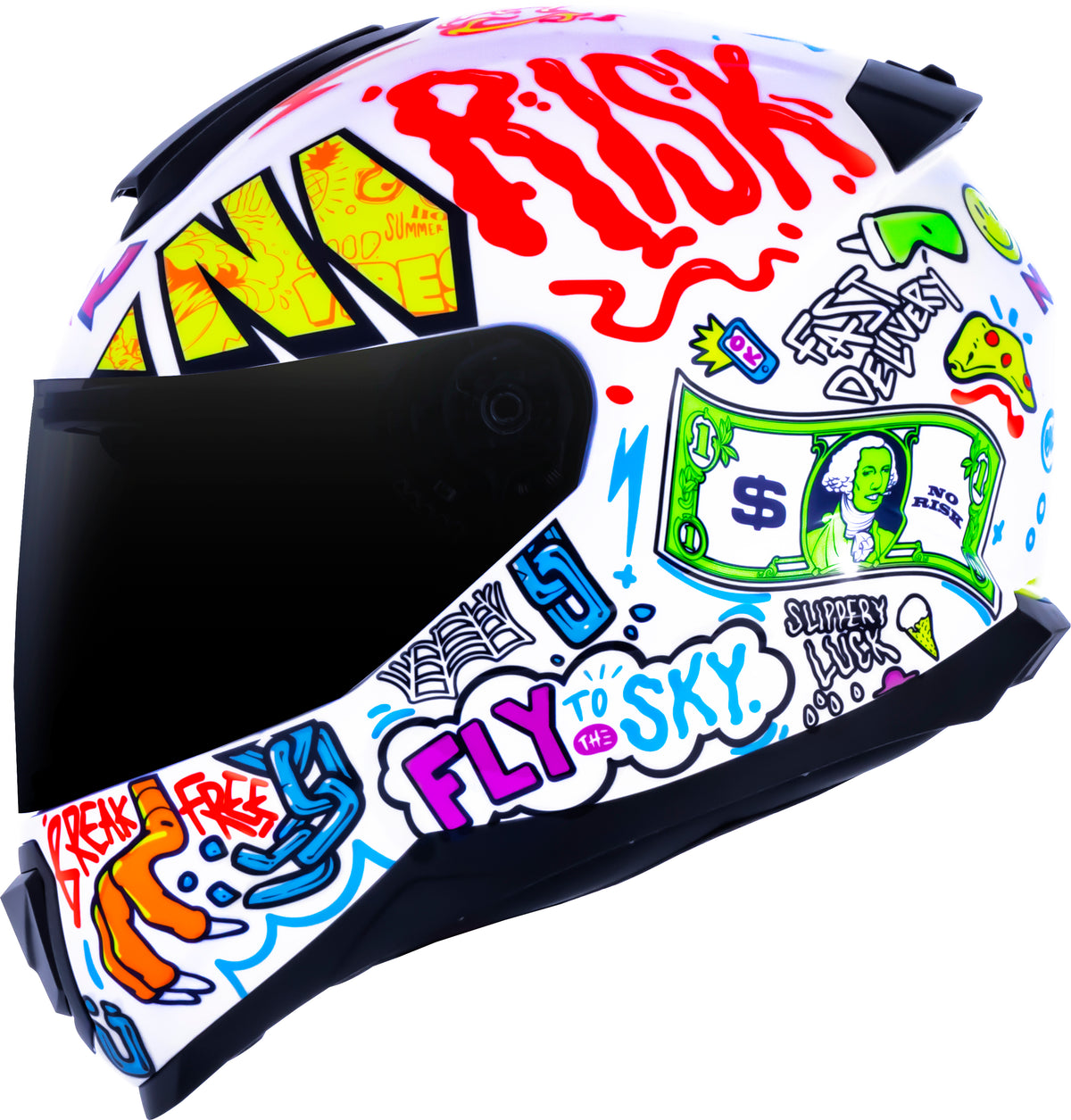 Capacete Norisk Razor Vibes Branco