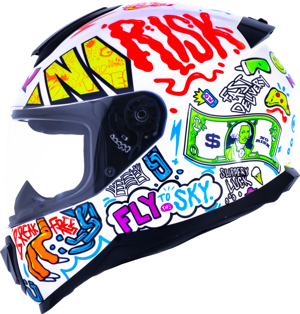 Capacete Norisk Razor Vibes Branco