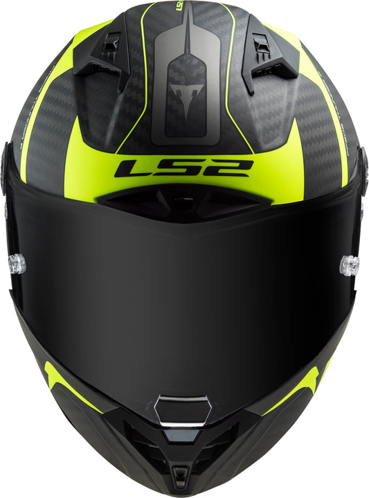 Capacete Ls2 ff805 Thunder Racing 1 Preto Amarelo