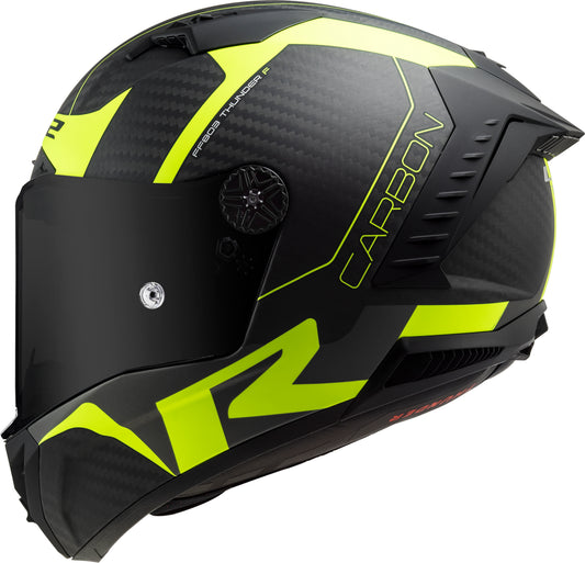 Capacete Ls2 ff805 Thunder Racing 1 Preto Amarelo