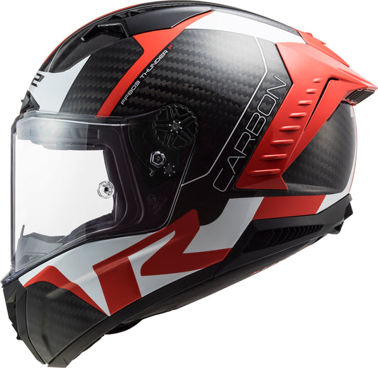 Capacete Ls2 ff805 Thunder Racing 1  Vermelho