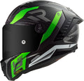 Capacete Ls2 ff805 Thunder Verde Branco