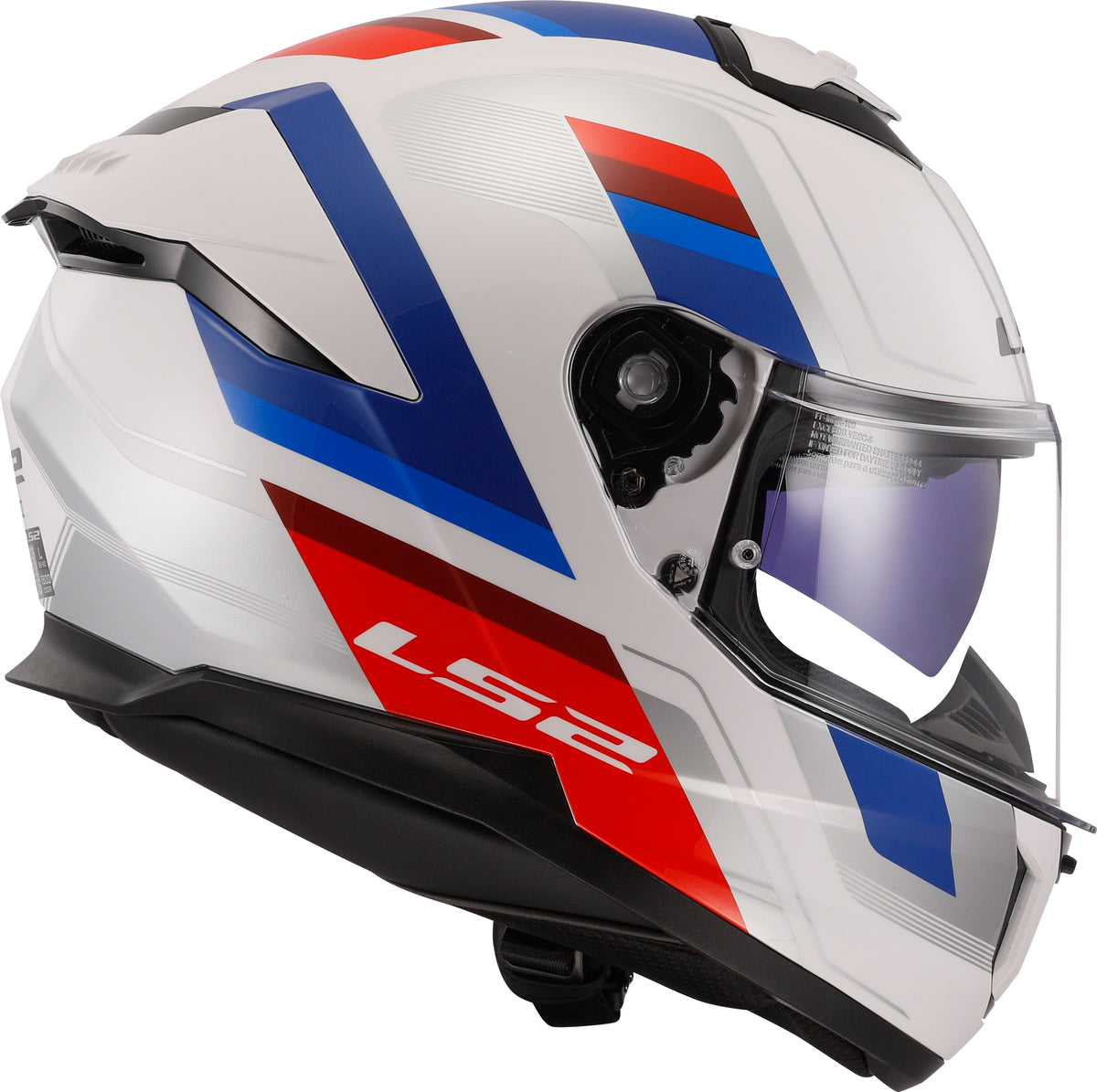 Capacete Ls2 Stream II ff808 Vintage Branco Vermelo Azul