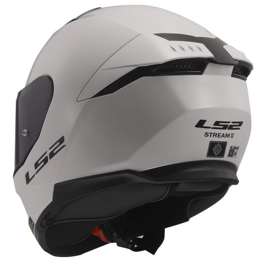 Capacete Ls2 Stream II ff808 Monocolor Branco