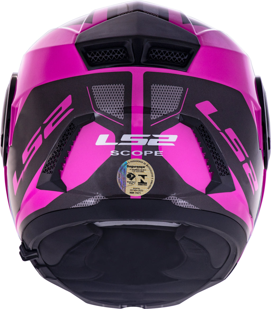 Capacete Ls2 Scope ff902 Mask Preto Rosa