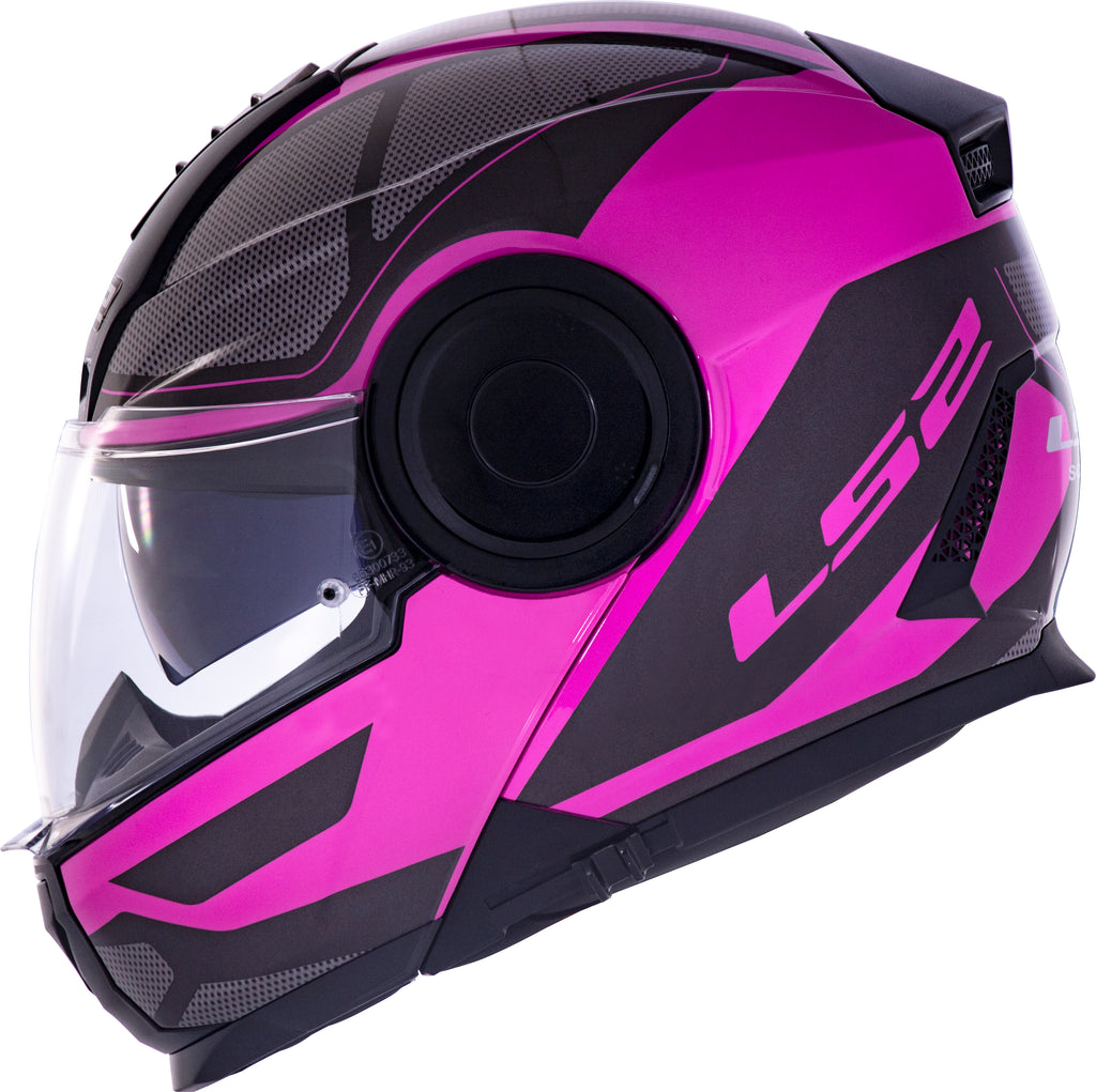 Capacete Ls2 Scope ff902 Mask Preto Rosa