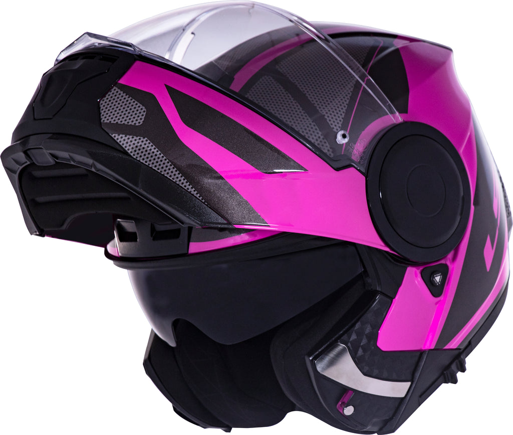 Capacete Ls2 Scope ff902 Mask Preto Rosa