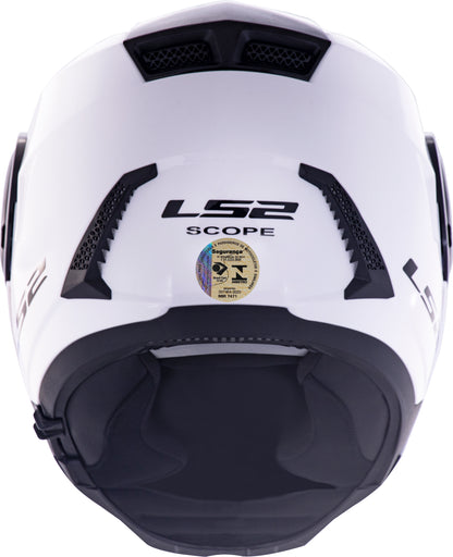 Capacete Ls2 Scope ff902 Monocolor Branco