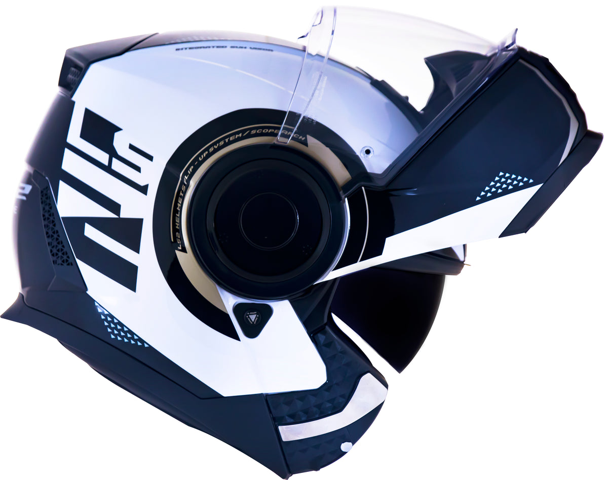 Capacete Ls2 Scope ff902 Arch Branco Titânio