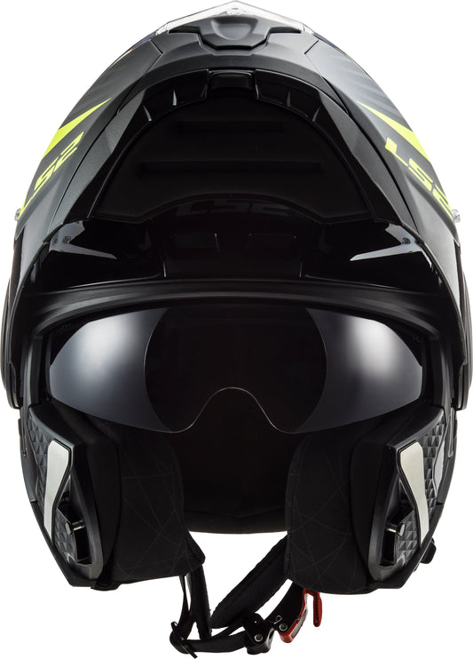 Capacete Ls2 Scope ff902 Skid Preto Amarelo
