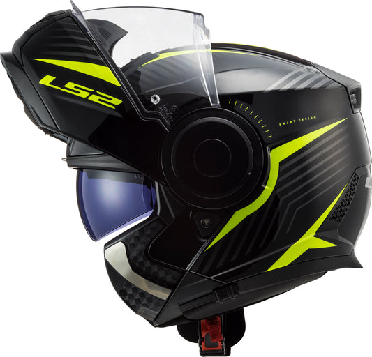 Capacete Ls2 Scope ff902 Skid Preto Amarelo