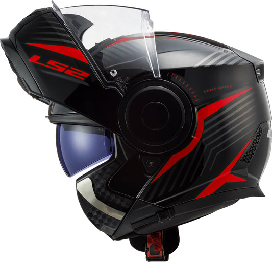 Capacete Ls2 Scope ff902 Skid Preto Vermelho