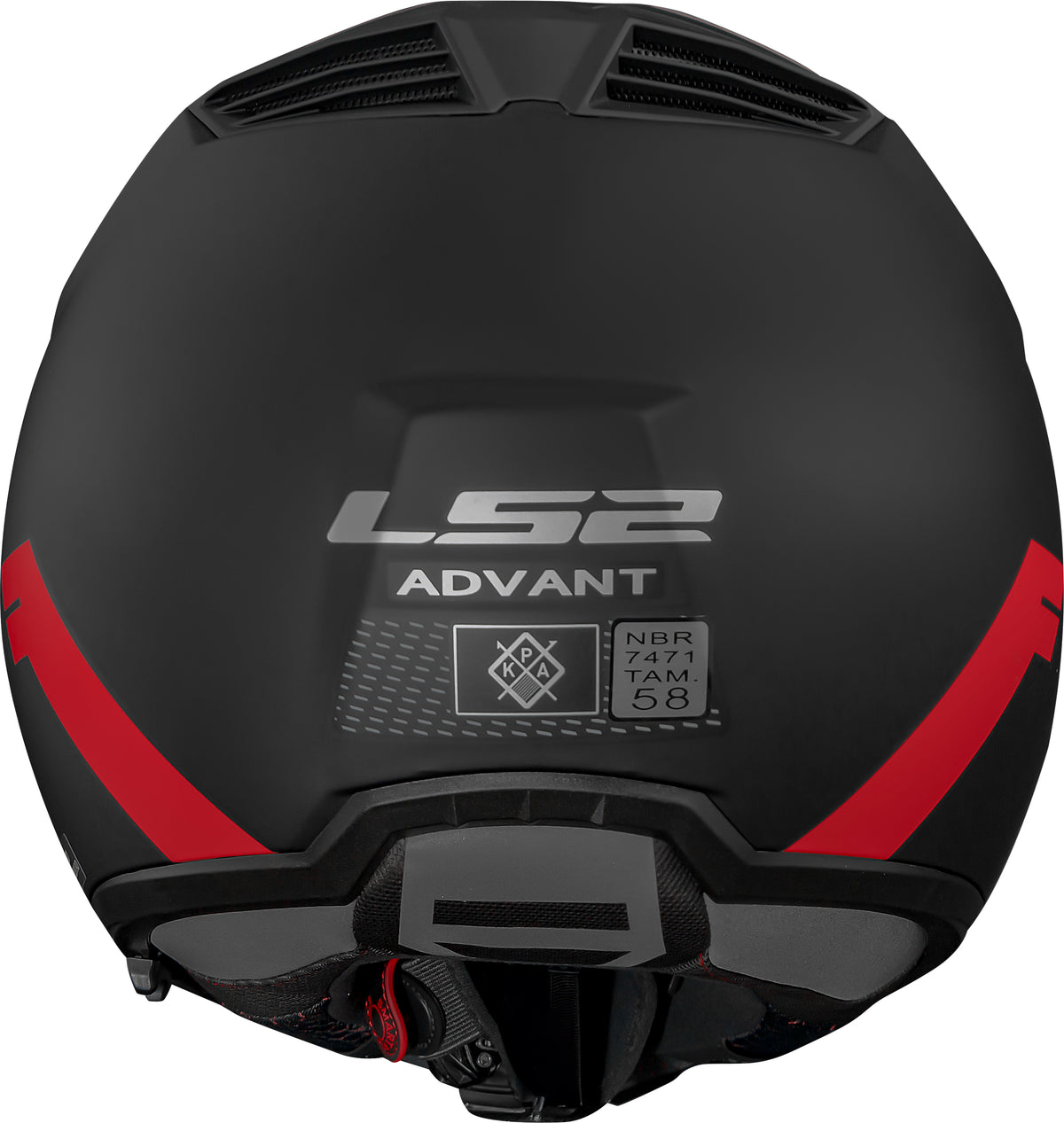 Capacete Ls2 Ff906 Advant Bend Preto Vermelho