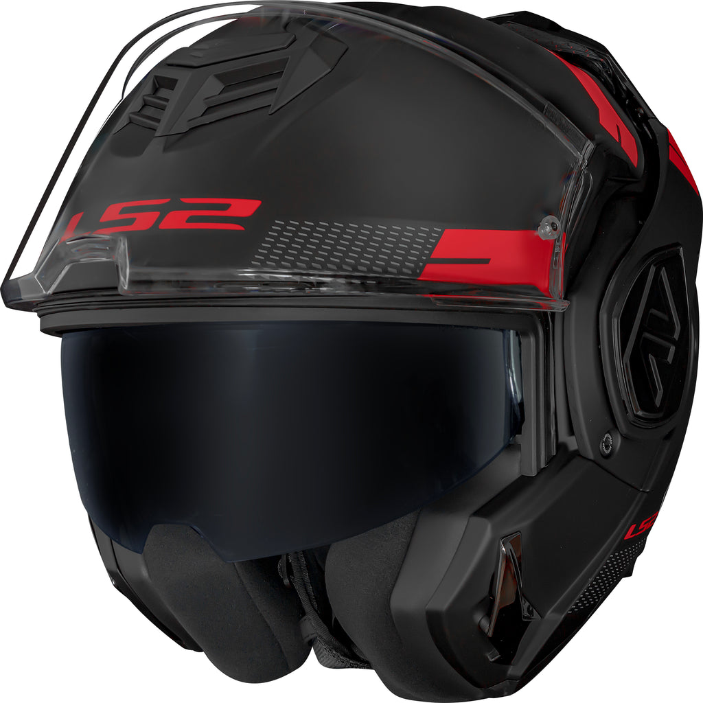 Capacete Ls2 Ff906 Advant Bend Preto Vermelho
