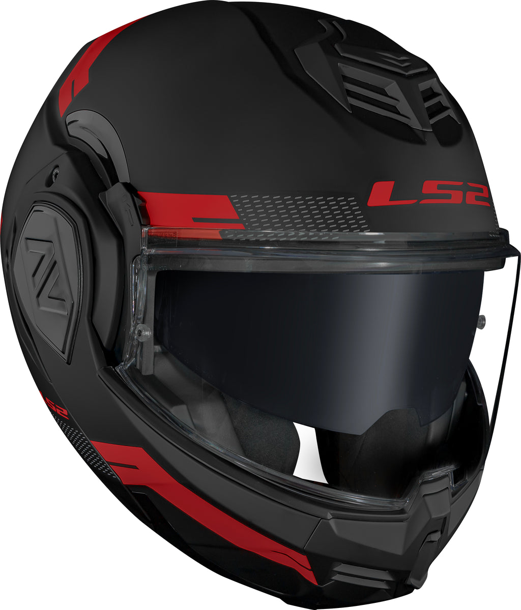 Capacete Ls2 Ff906 Advant Bend Preto Vermelho