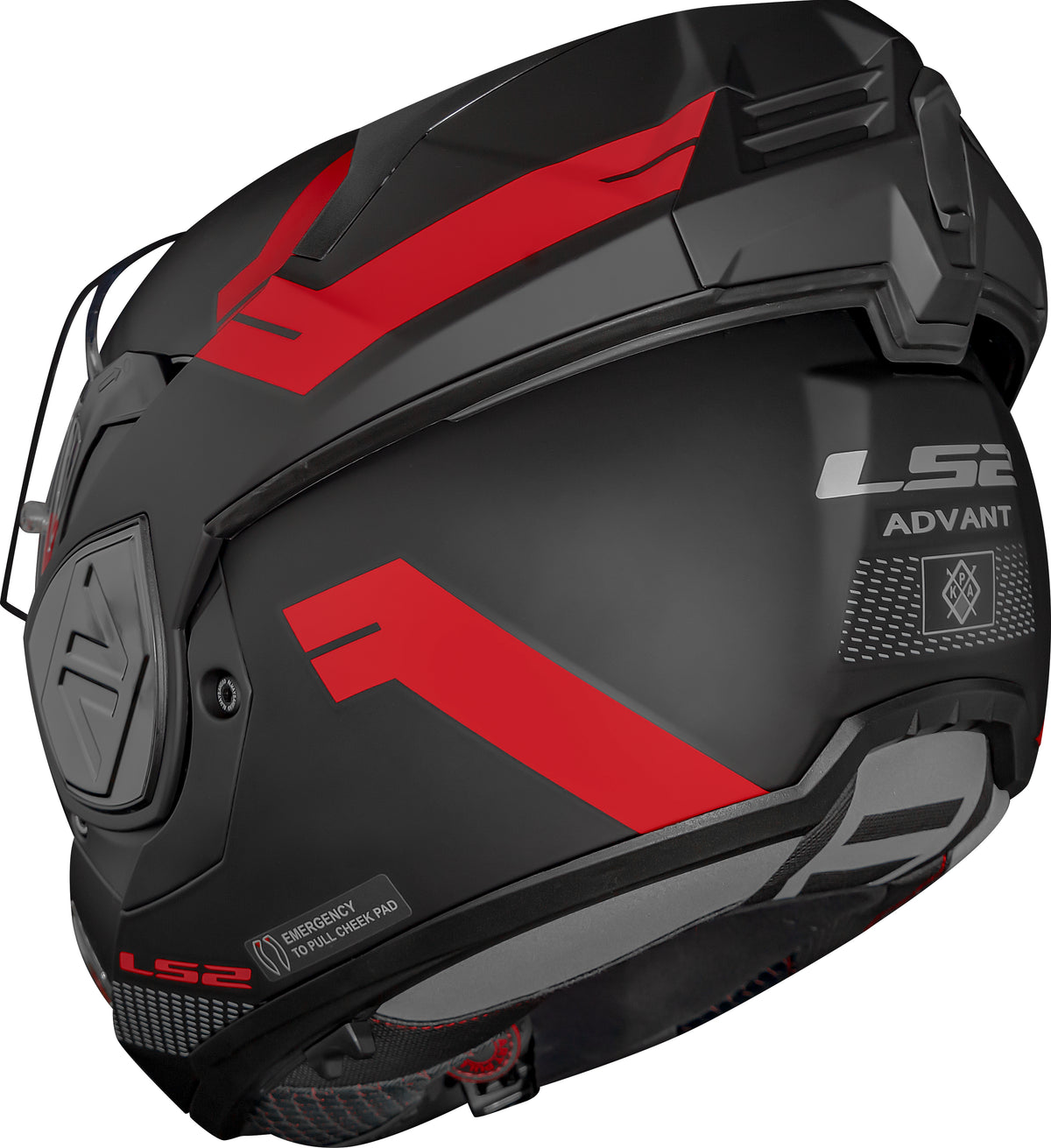 Capacete Ls2 Ff906 Advant Bend Preto Vermelho