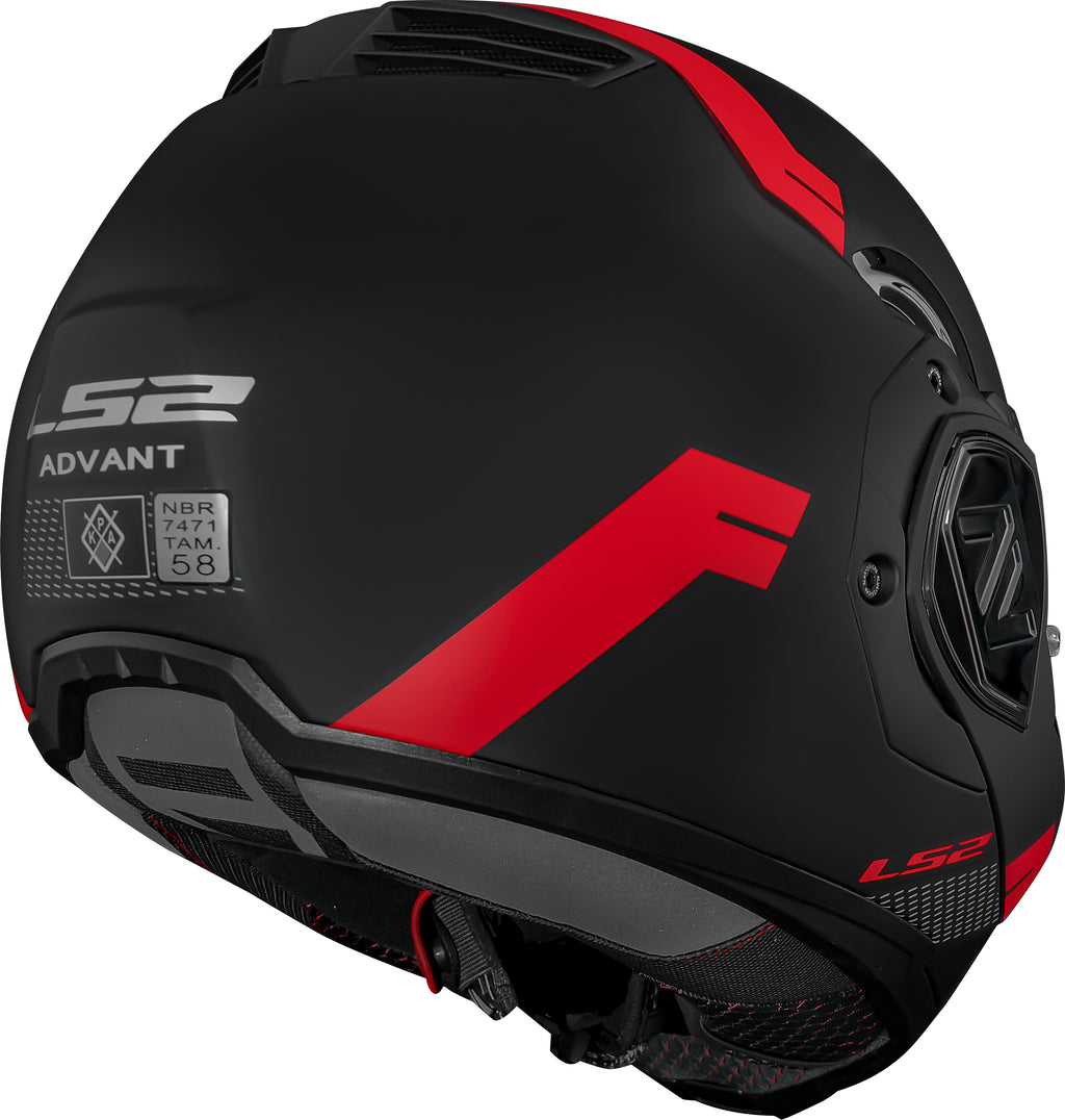 Capacete Ls2 Ff906 Advant Bend Preto Vermelho