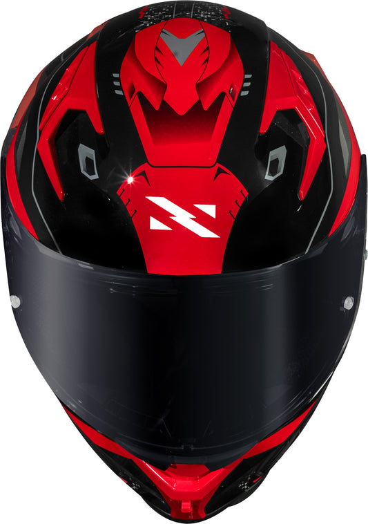 Capacete Norisk Flow Robot Preto Vermelho