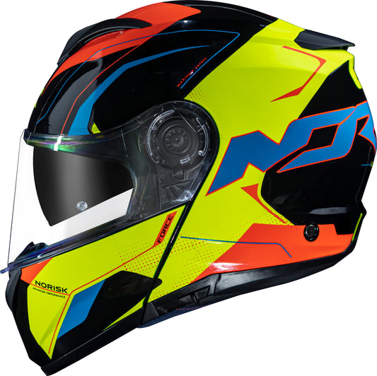 Capacete Norisk Force Quantum Preto Amarelo