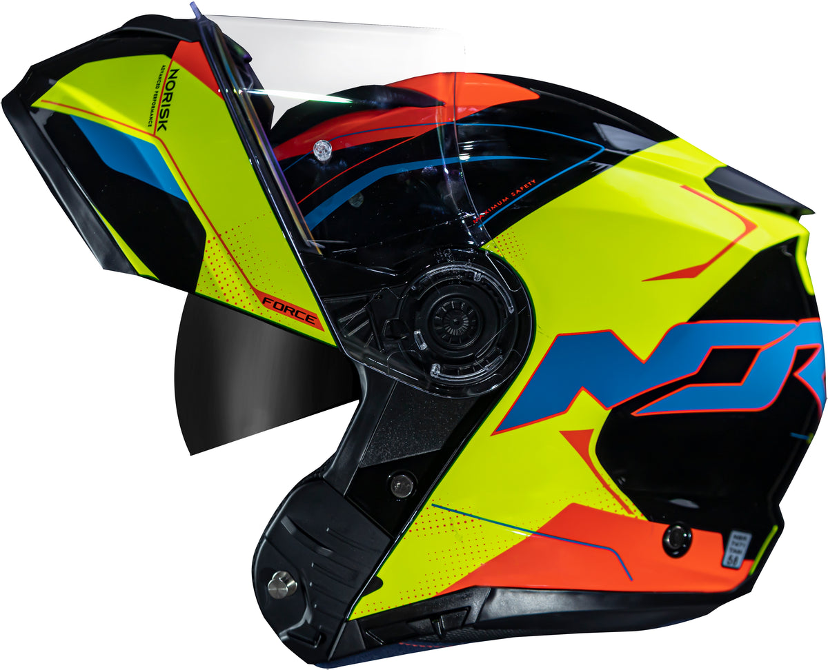 Capacete Norisk Force Quantum Preto Amarelo