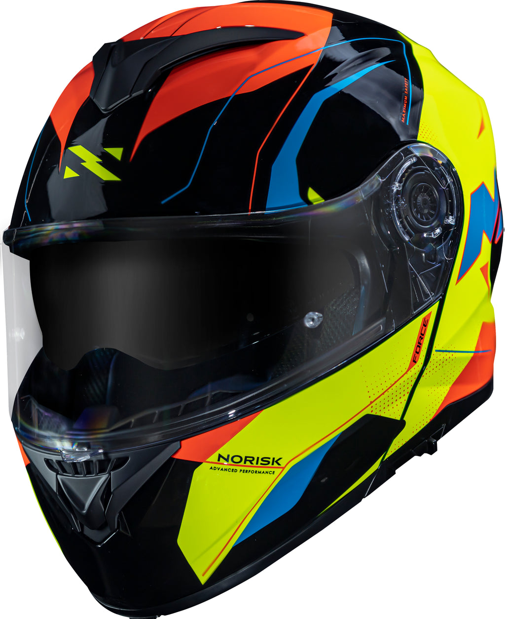 Capacete Norisk Force Quantum Preto Amarelo