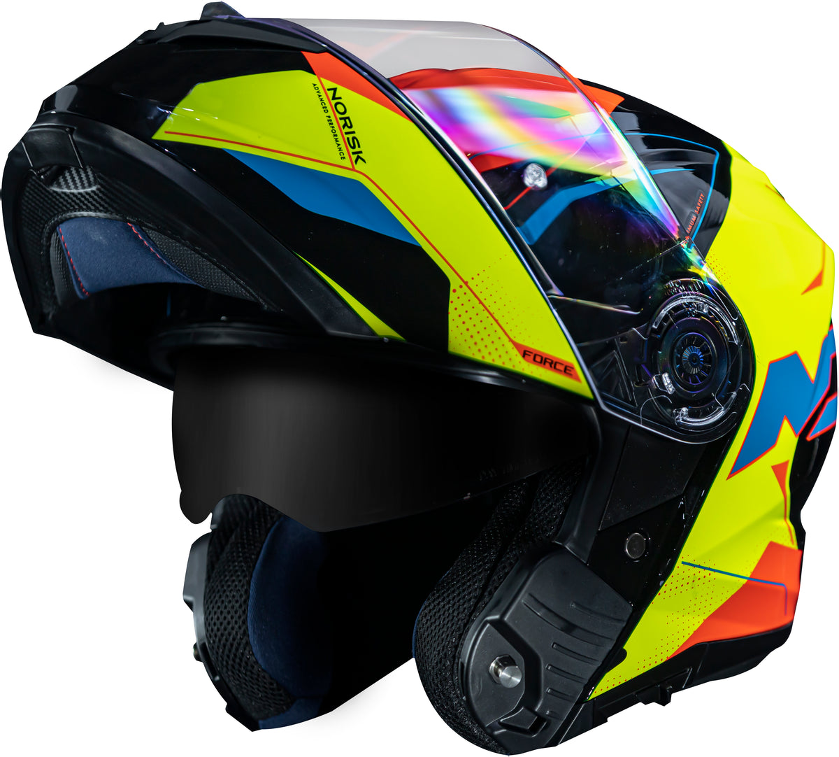 Capacete Norisk Force Quantum Preto Amarelo
