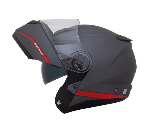 Capacete Norisk Force Simplicity Cinza Vermelho