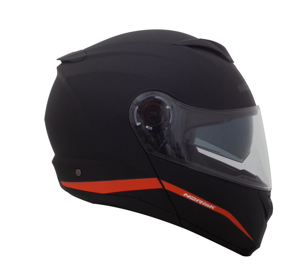 Capacete Norisk Force Simplicity Preto Vermelho