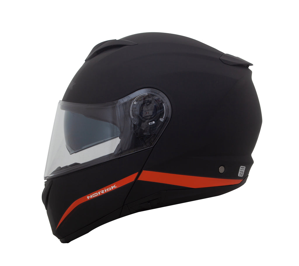 Capacete Norisk Force Simplicity Preto Vermelho