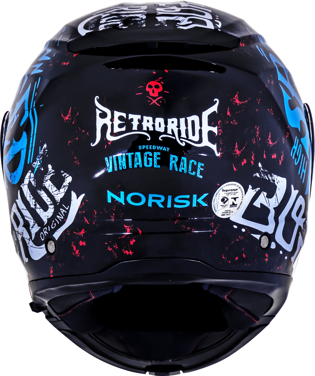 Capacete Norisk Force Monocolor Born To Ride Azul