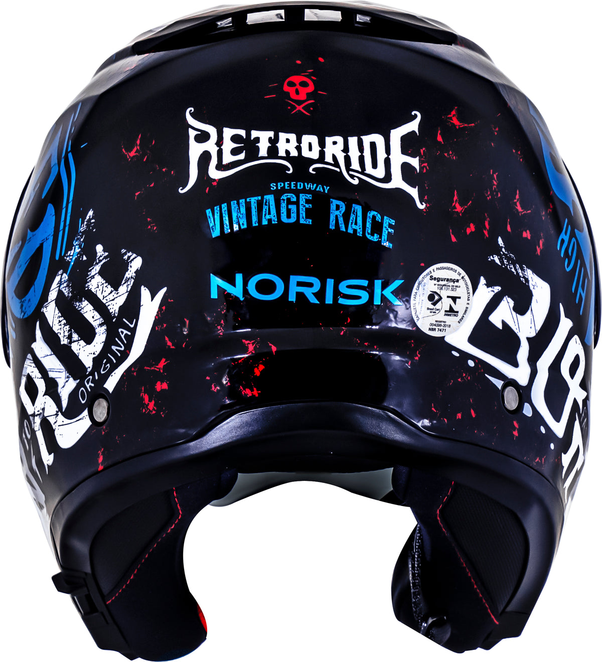 Capacete Norisk Force Monocolor Born To Ride Azul