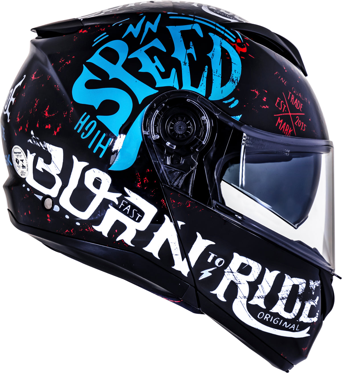 Capacete Norisk Force Monocolor Born To Ride Azul