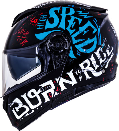 Capacete Norisk Force Monocolor Born To Ride Azul