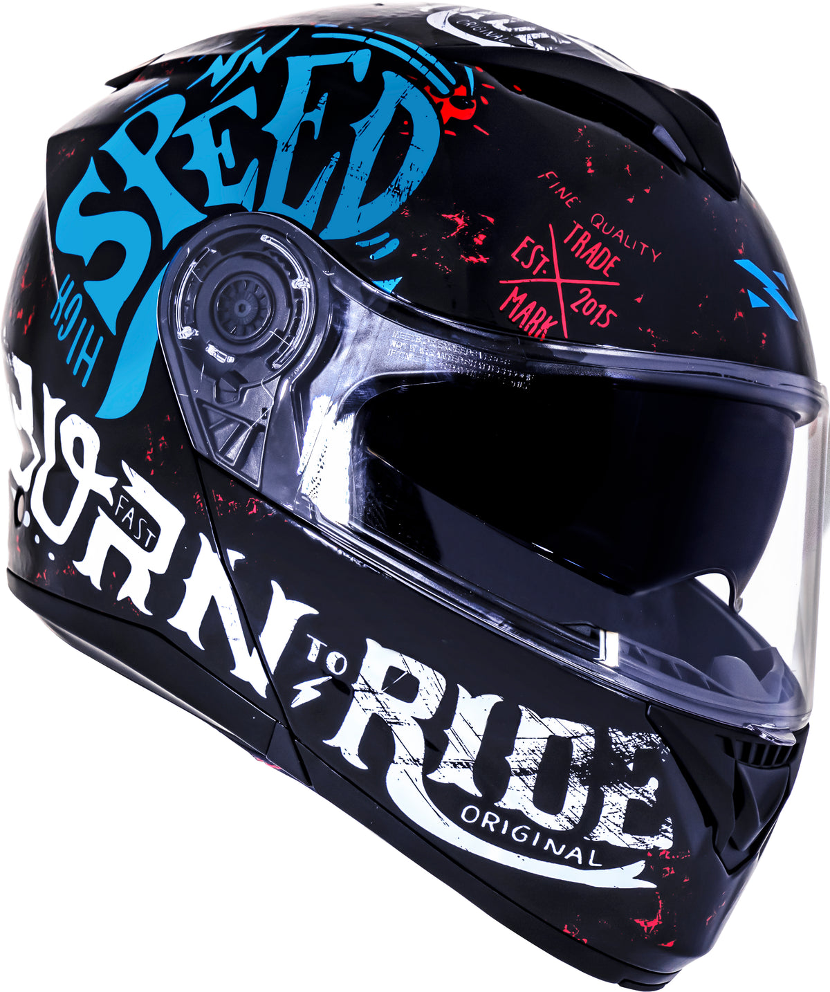 Capacete Norisk Force Monocolor Born To Ride Azul