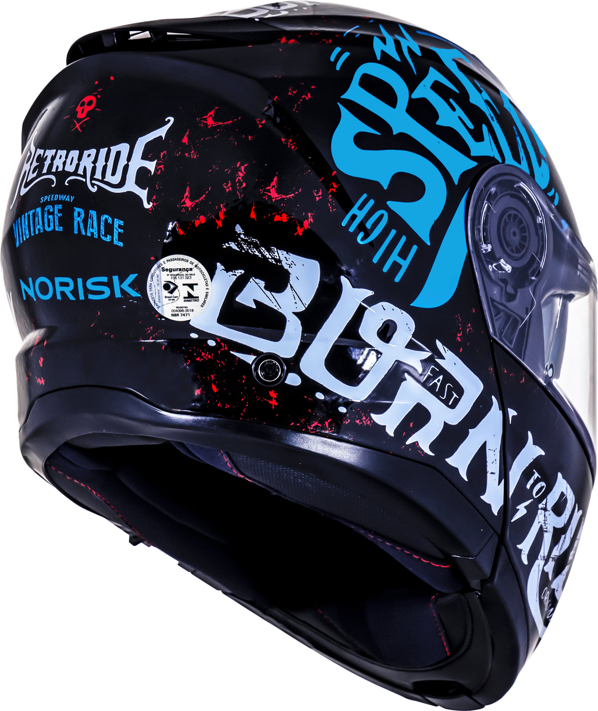 Capacete Norisk Force Monocolor Born To Ride Azul