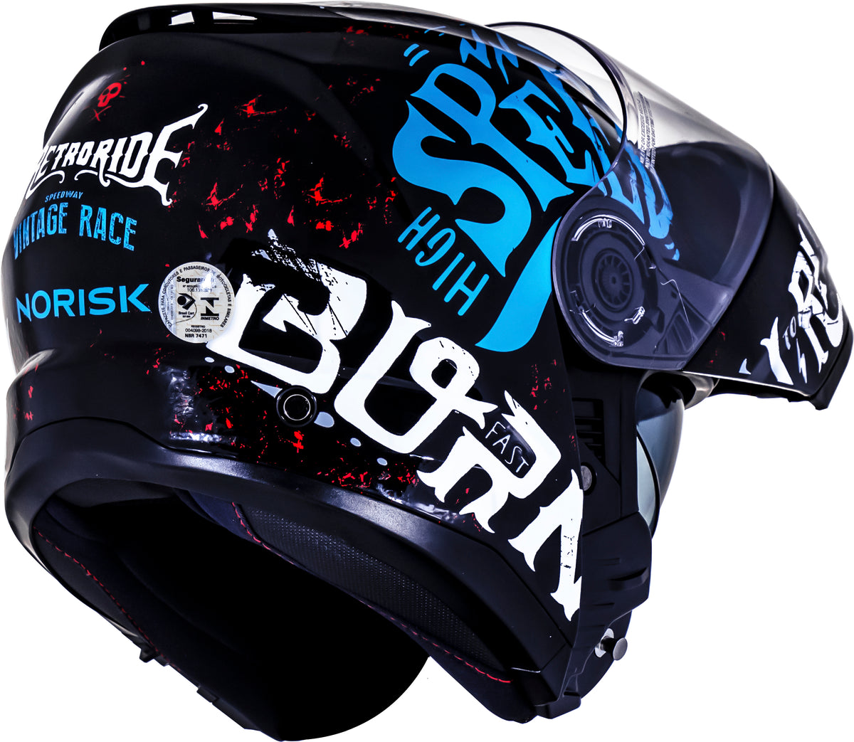 Capacete Norisk Force Monocolor Born To Ride Azul