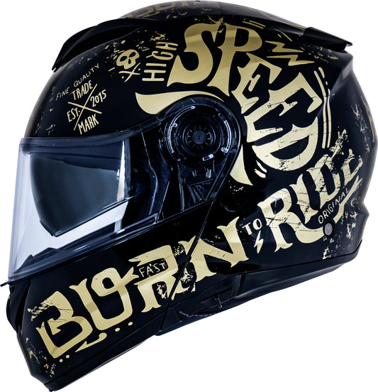 Capacete Norisk Force Monocolor Born To Ride Dourado